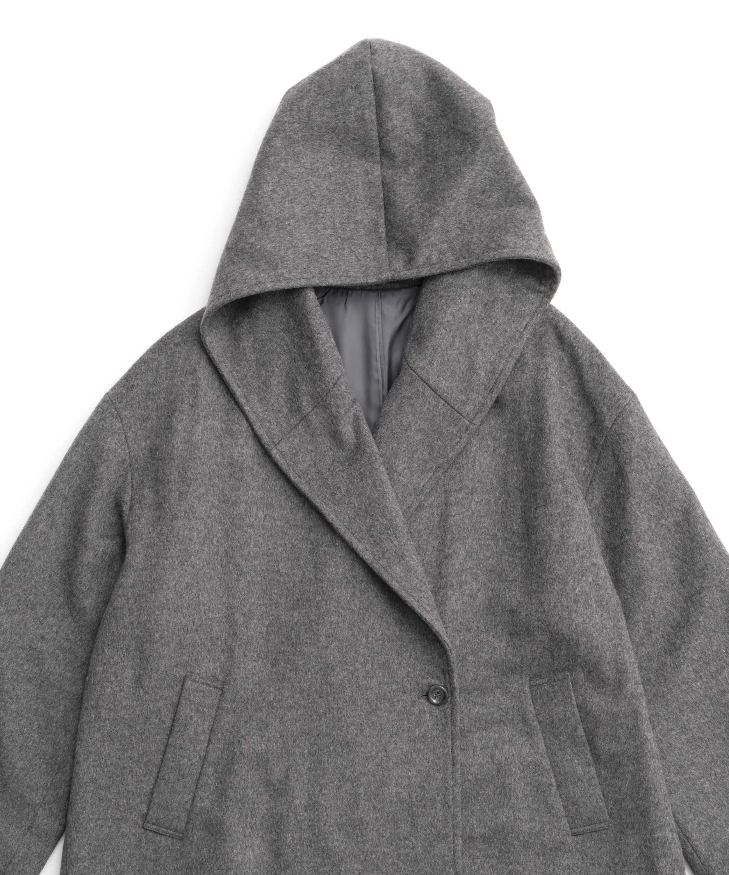 【24AUTUMN PRE-ORDER】Cashmere Beaver Processing Hood Coat