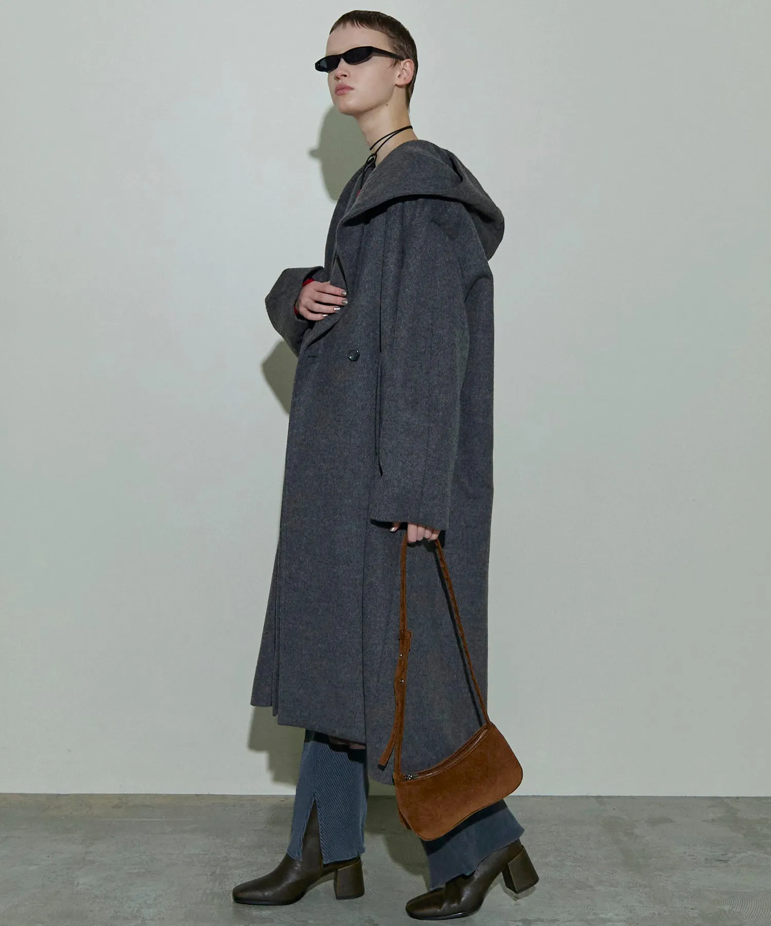 【24AUTUMN PRE-ORDER】Cashmere Beaver Processing Hood Coat