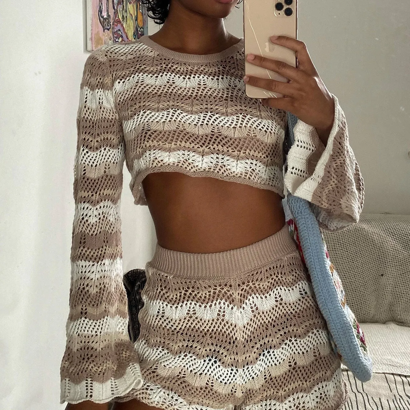 A&A Bohemian Summer Knitted Two Piece Set