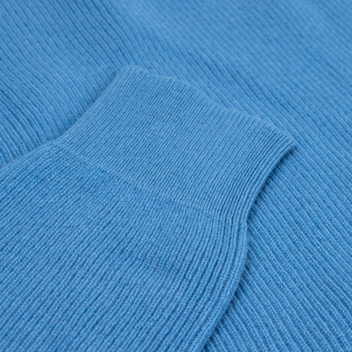 Airforce Blue Huntley 2ply Rib Crew Neck Cashmere Sweater