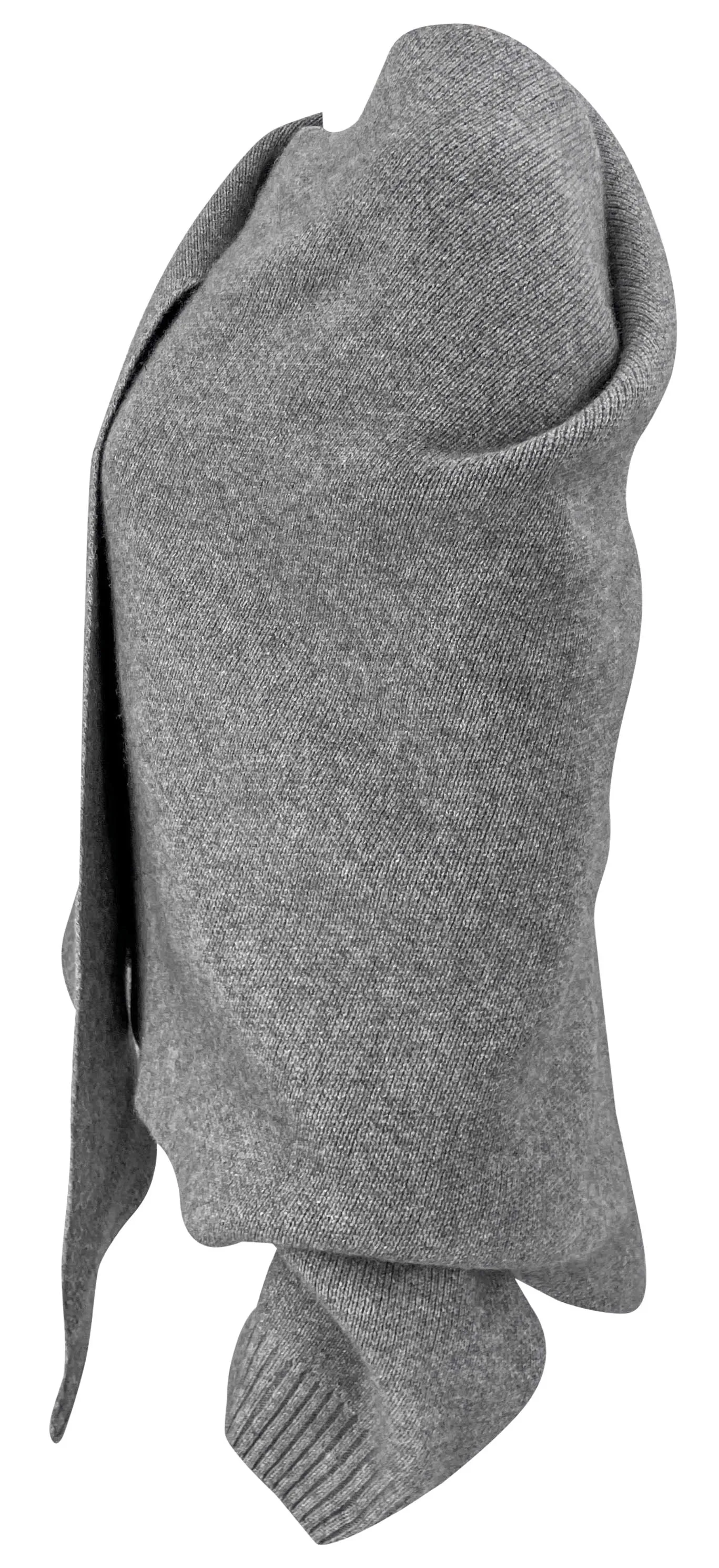 Alaïa Draped Cashmere Jacket in Grey