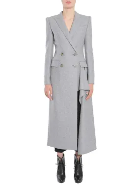 Alexander McQueen Double Breasted Long Coat