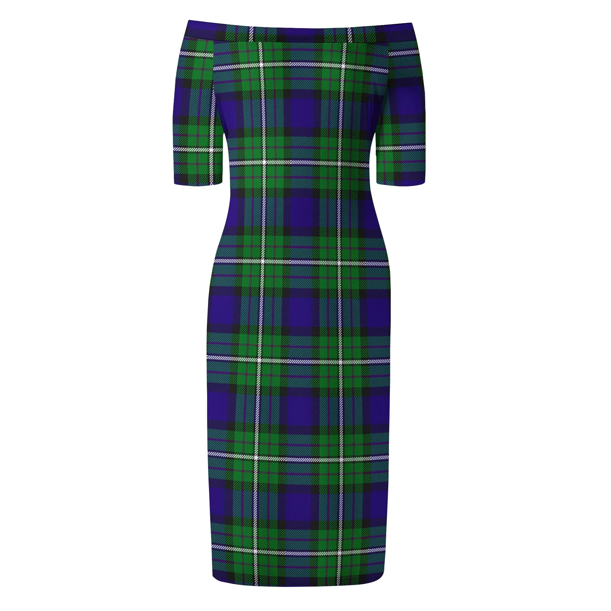 Alexander Tartan Off Shoulder Lady Dress