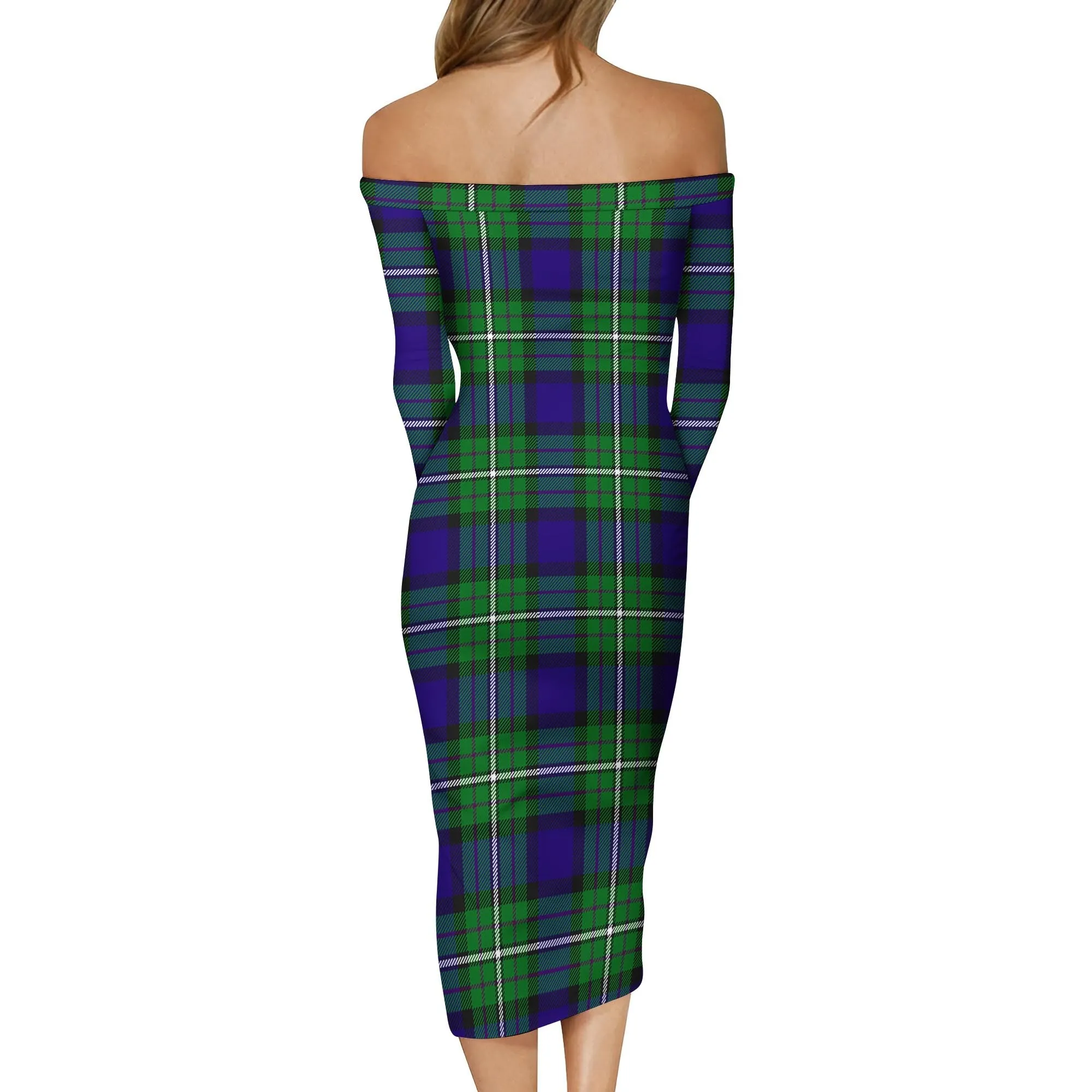 Alexander Tartan Off Shoulder Lady Dress