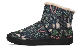 Apothecary Haven Comfy Winter Boots - Warm Vegan Boots with Side Zipper and Anti-Slip Soles