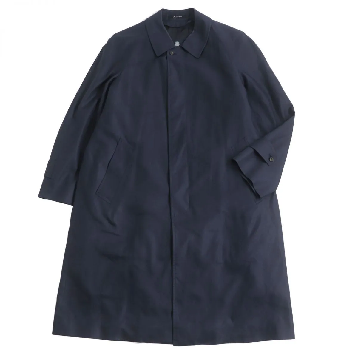 Aquascutum Silk Baldachin Coat Navy