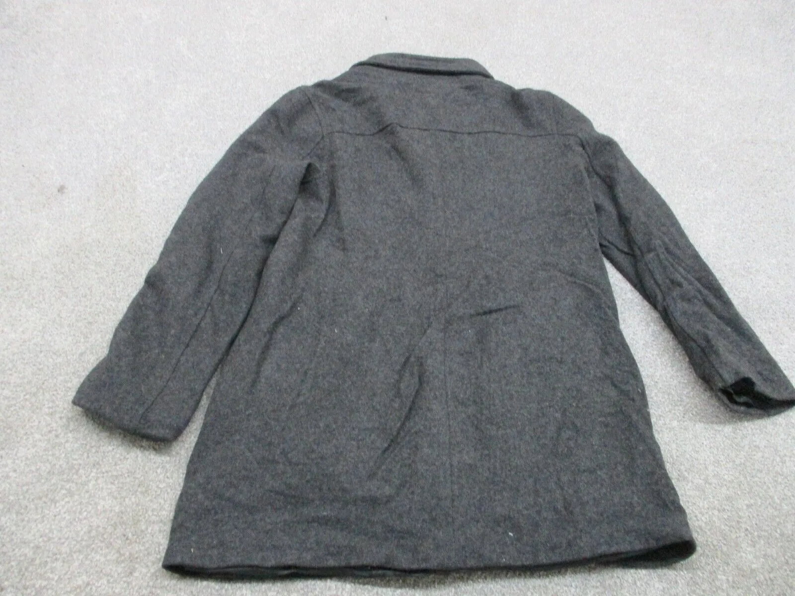 Banana Republic Jacket Womens Black Size M Front Button Fleece Knit Long Sleeve