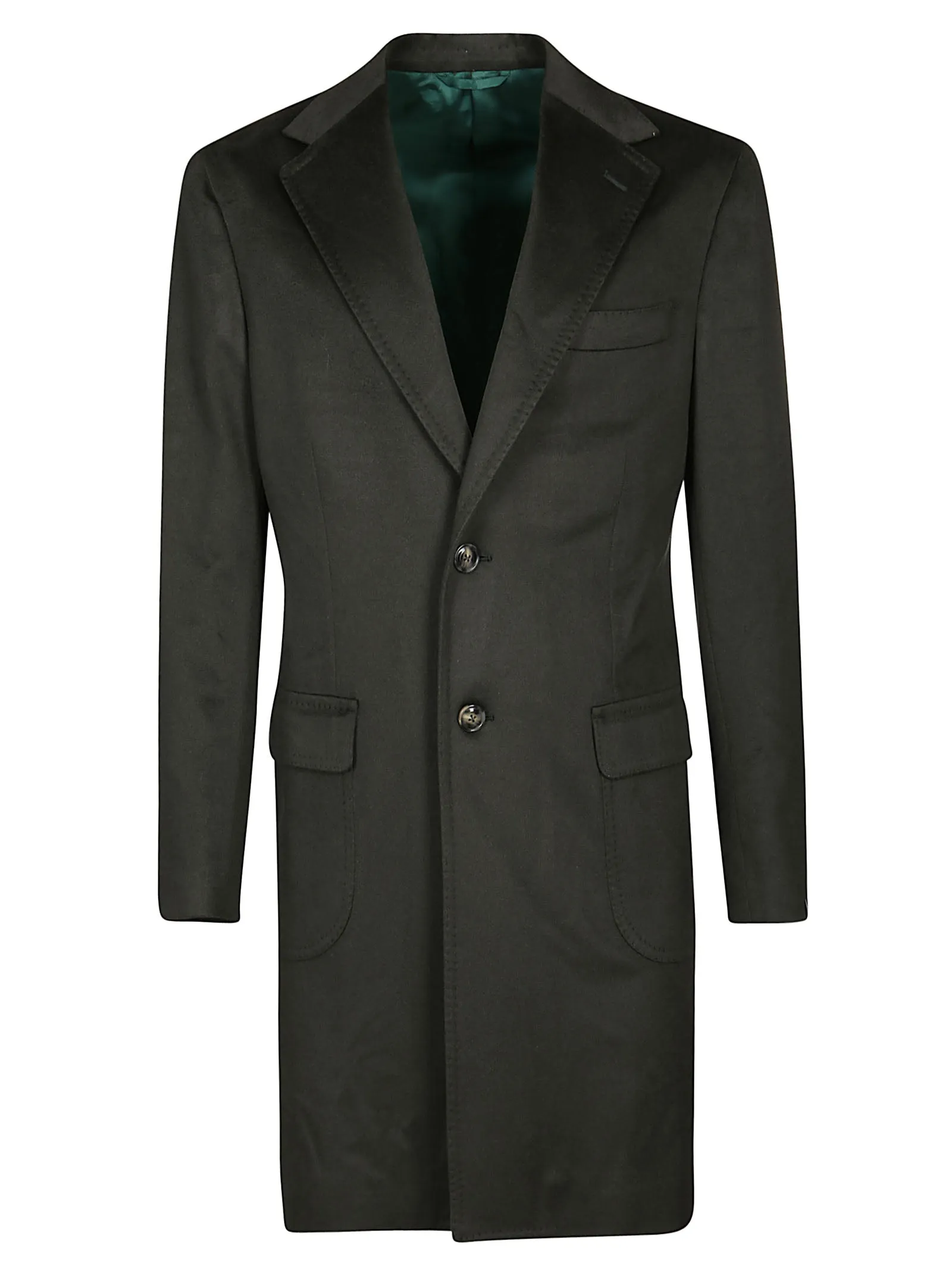 Barba Single-Breasted Long-Sleeved Coat