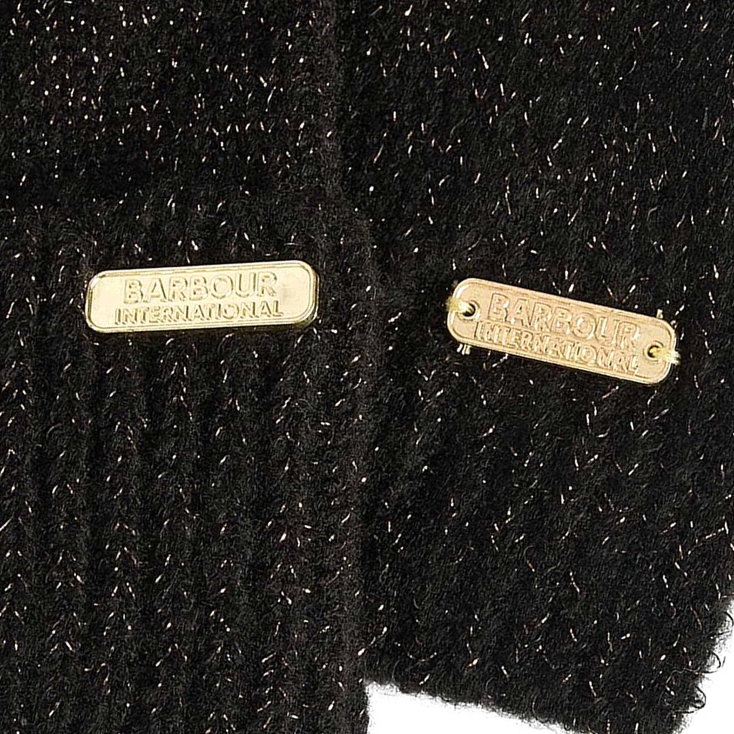 Barbour Sparkle Ladies Beanie & Scarf Gift Set in Black