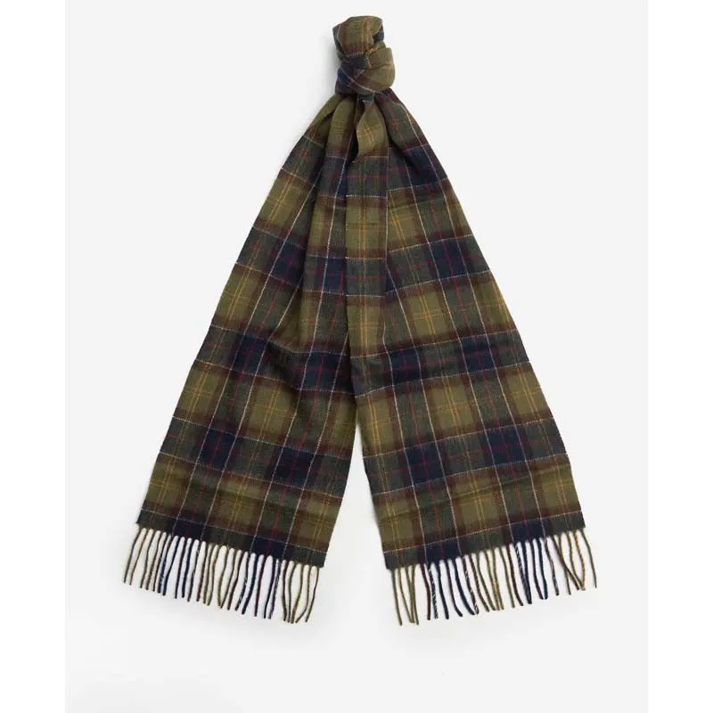 Barbour Tartan Scarf & Glove Gift Set - Classic/Olive