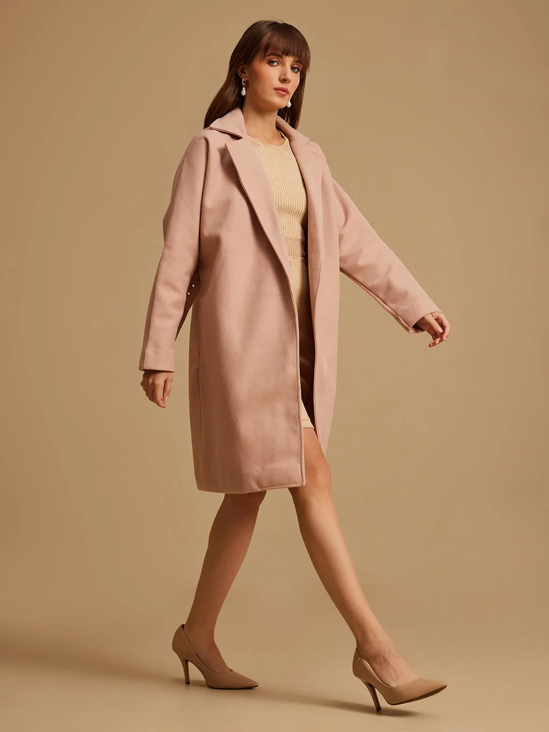 Batwing Sleeved Overcoat