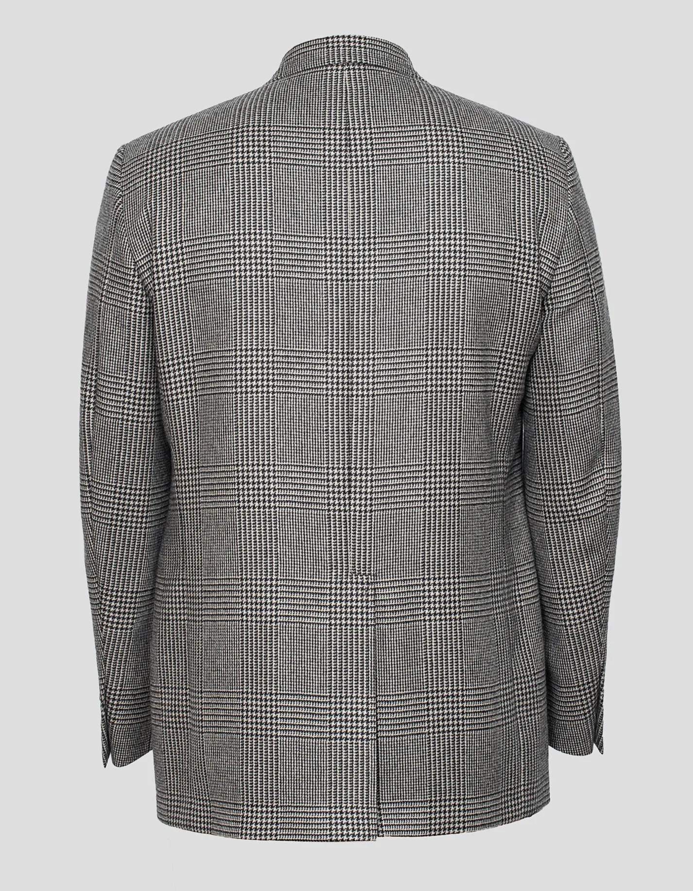 BLACK AND WHITE PLAID CASHMERE SPORT COAT