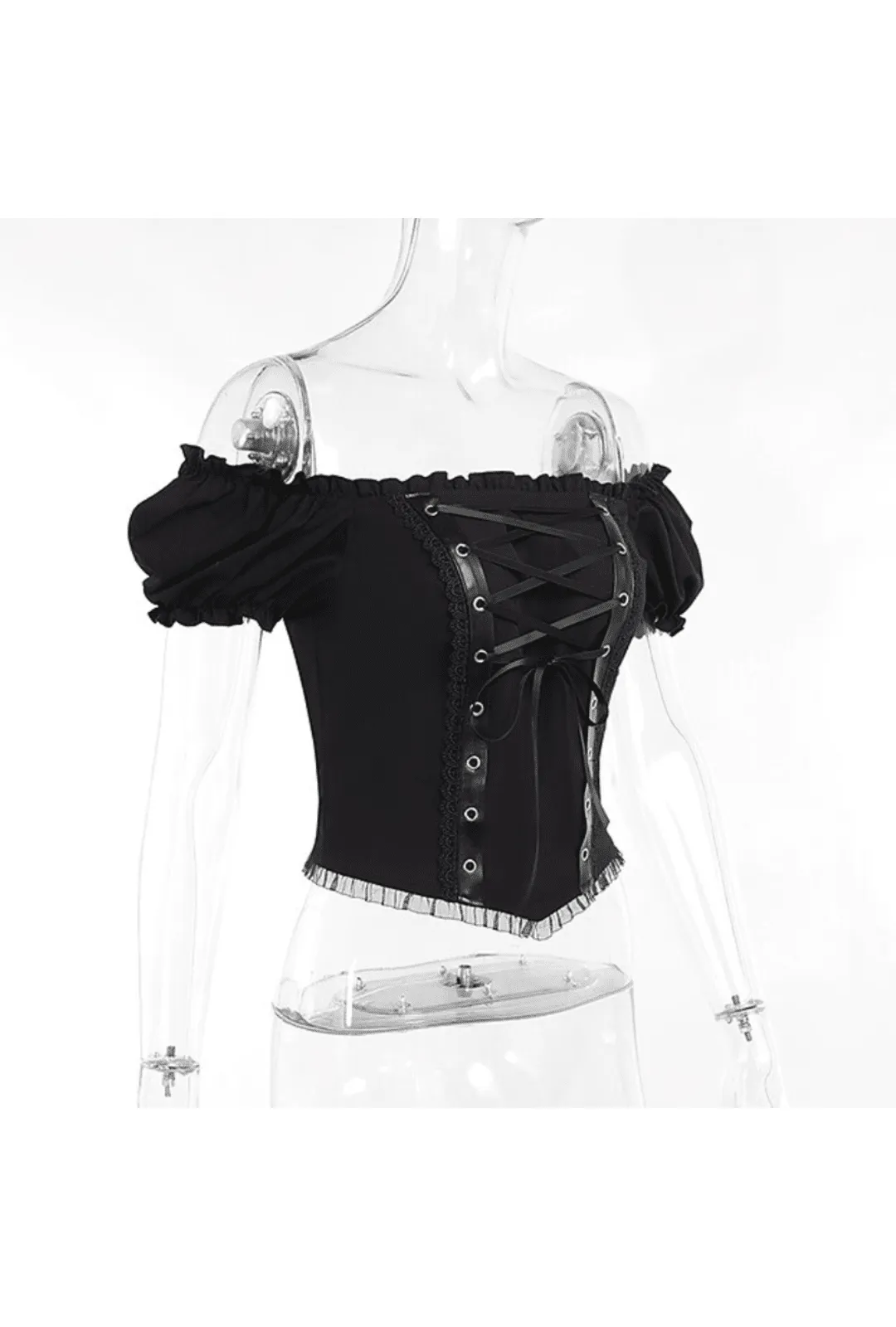 Black Corset Style Top