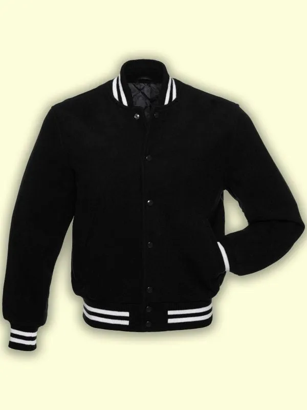 Black Fleece Varsity Jacket