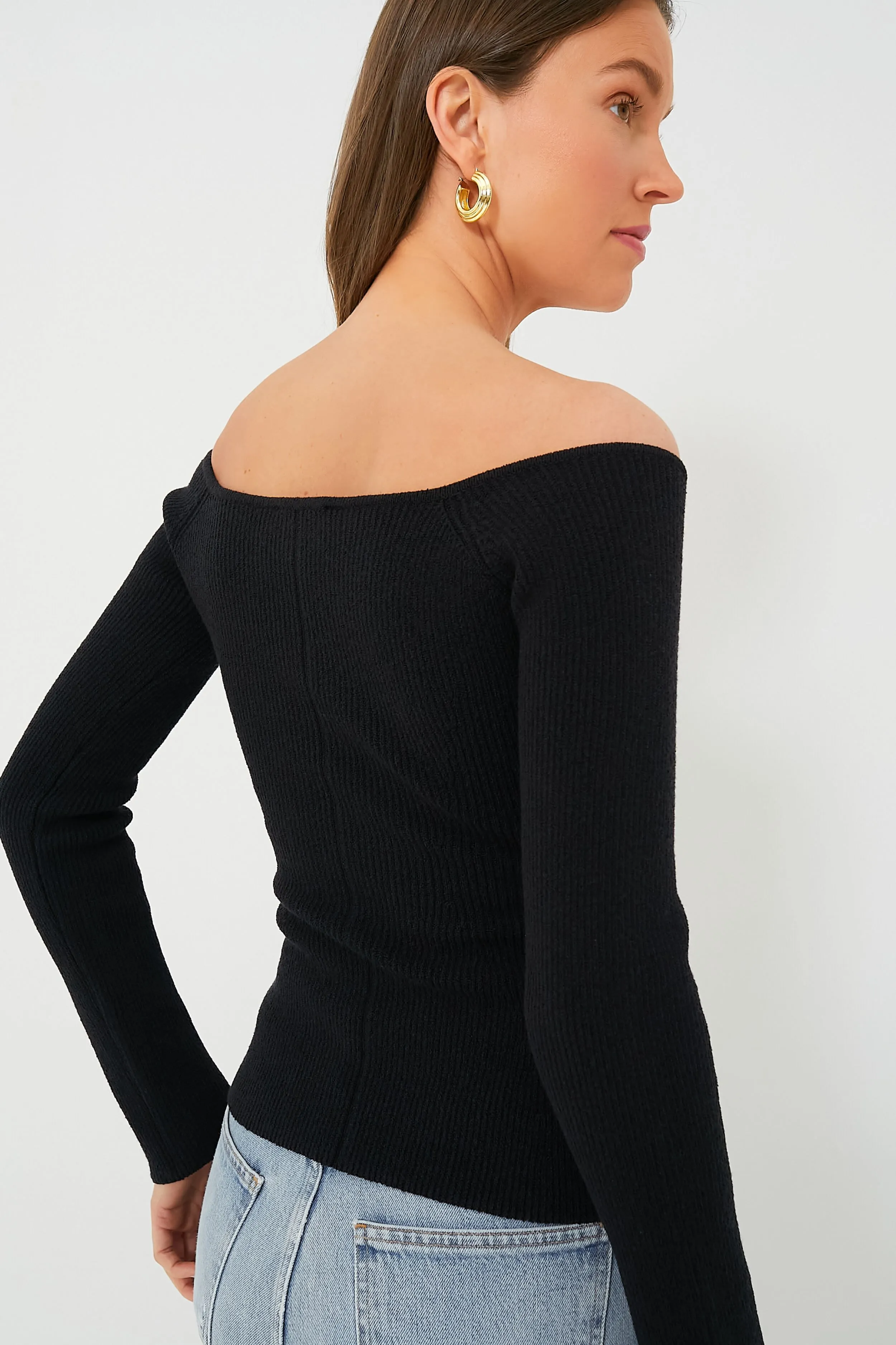 Black Knit Nicola Top