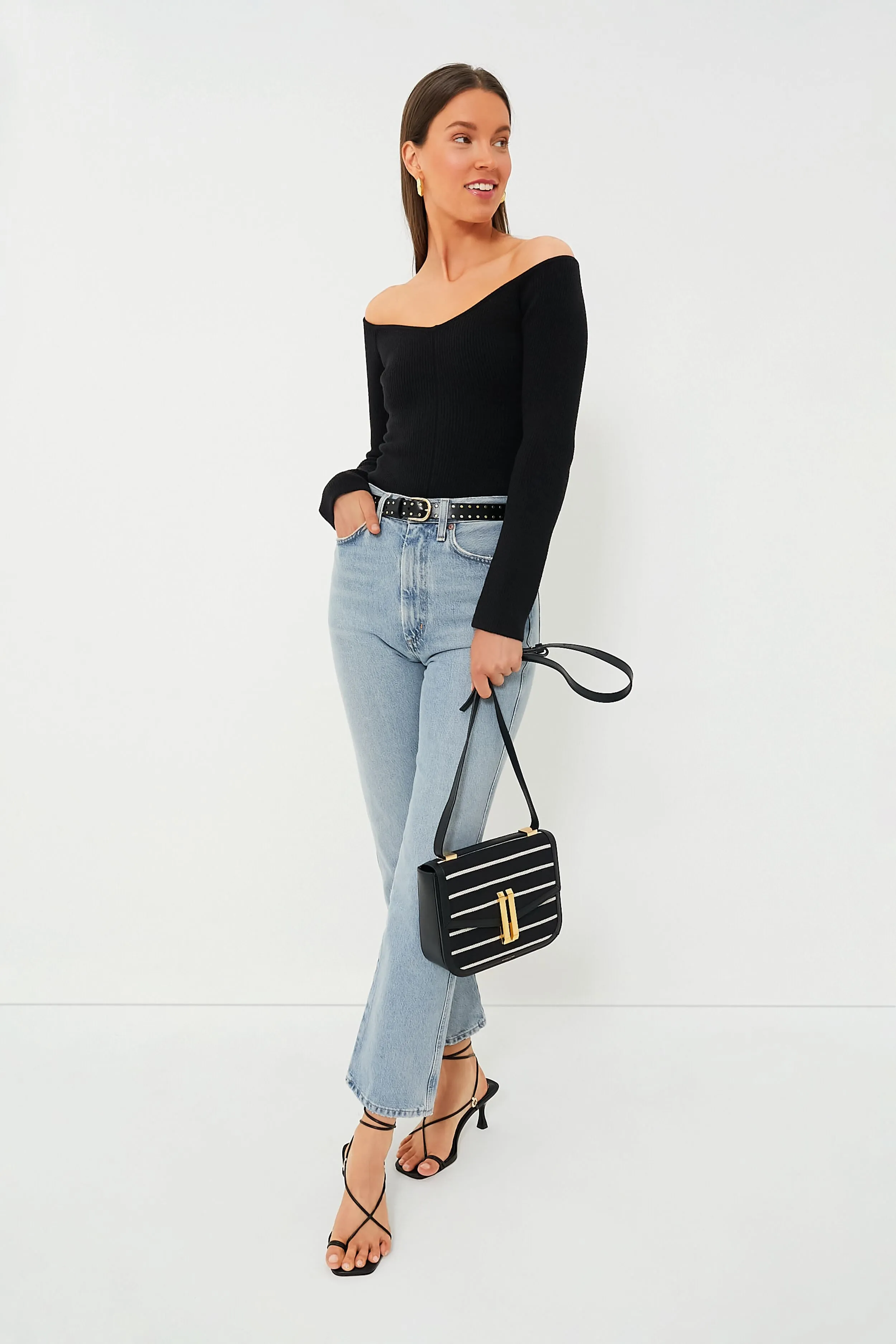 Black Knit Nicola Top