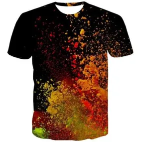 Black T shirts Men Abstract Tshirt Anime Funny Tshirts Casual Retro Tshirts Novelty Short Sleeve Hip hop Men/women Tee O-neck