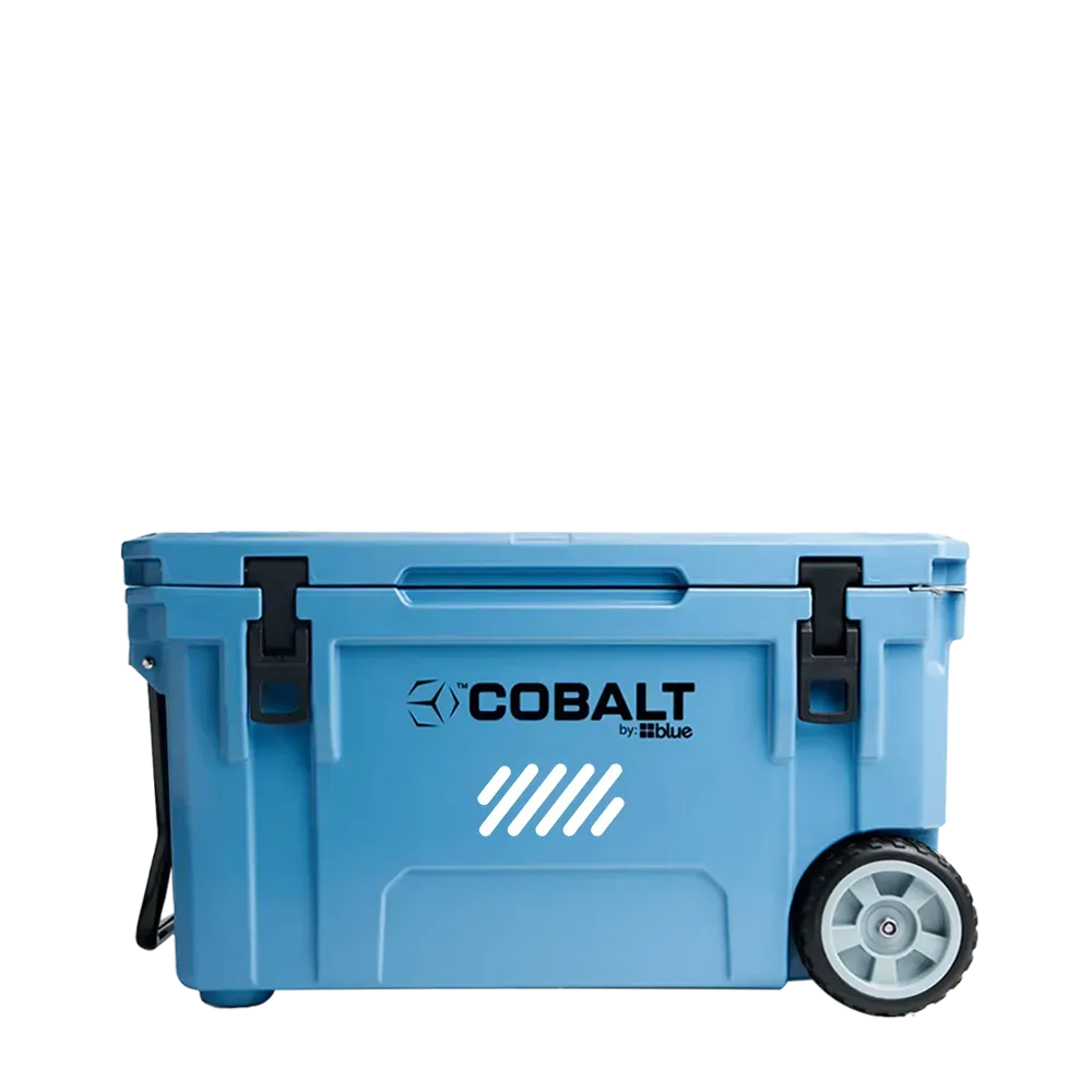 Blue Coolers 5 Day 55qt Cobalt Cooler with Wheels