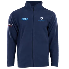 BLUE OVAL ALPINE FLEECE FULL-ZIP JACKET - NAVY BLUE