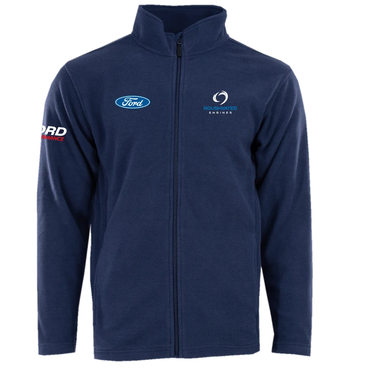 BLUE OVAL ALPINE FLEECE FULL-ZIP JACKET - NAVY BLUE