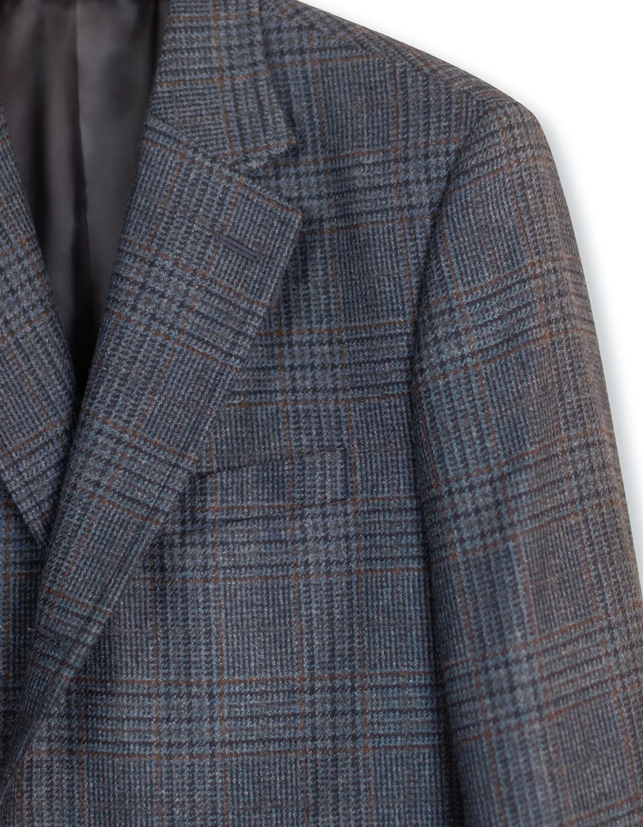 BLUE PLAID SPORT COAT - CASHMERE