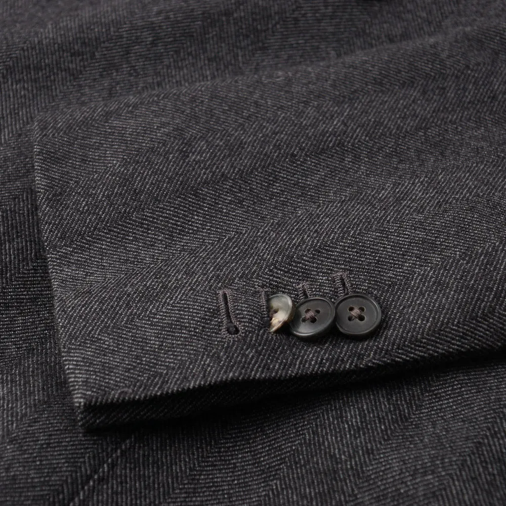 Boglioli Cashmere Sport Coat in Gray Herringbone