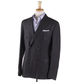 Boglioli Cashmere Sport Coat in Gray Herringbone