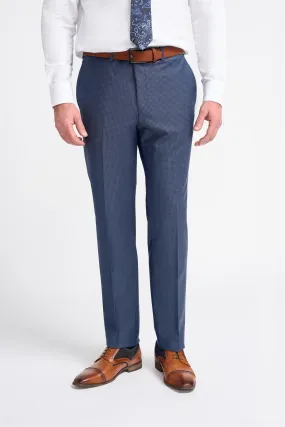 Bond Navy Check Trouser