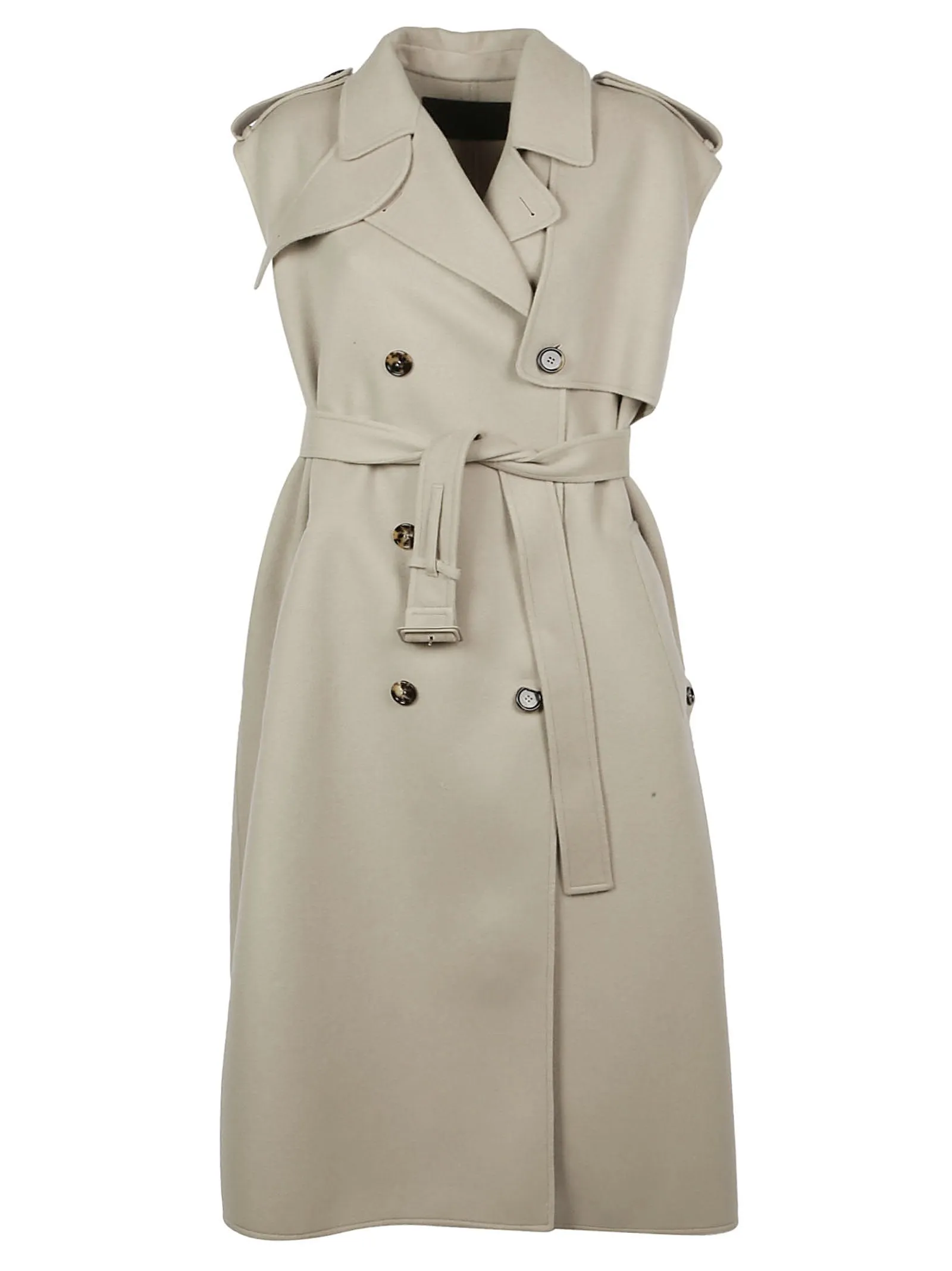 Bottega Veneta Sleeveless Double-Breasted Coat