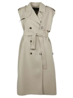 Bottega Veneta Sleeveless Double-Breasted Coat