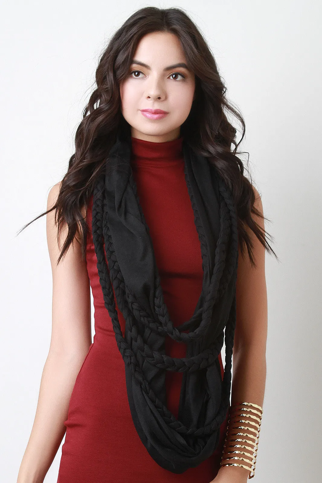 Braided Rope Infinity Scarf