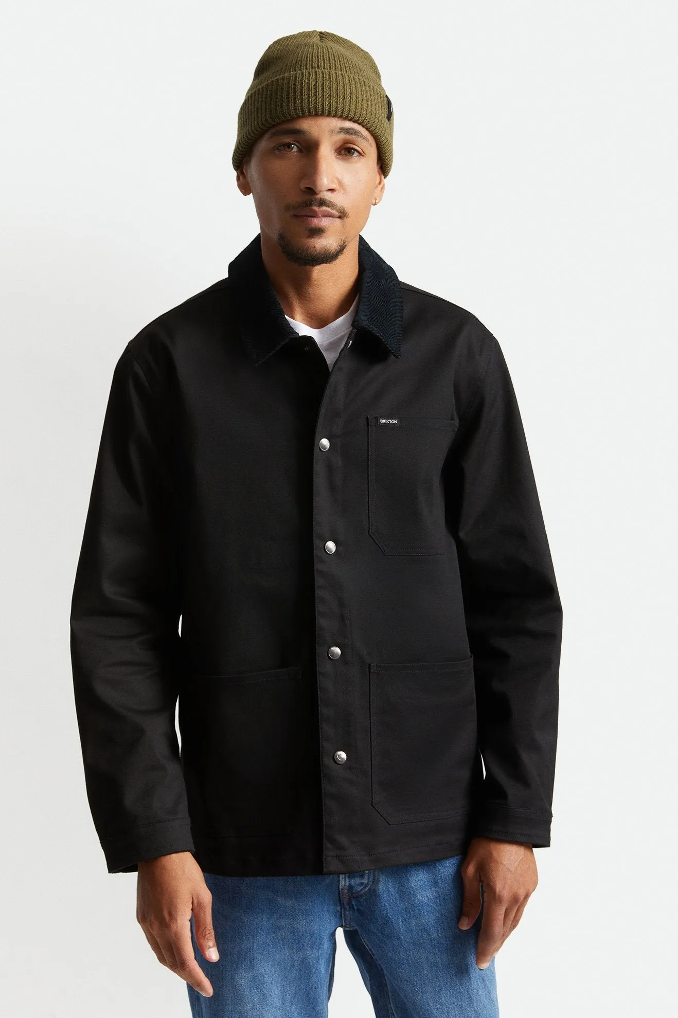 BRIXTON SURVEY X CHORE COAT BLACK