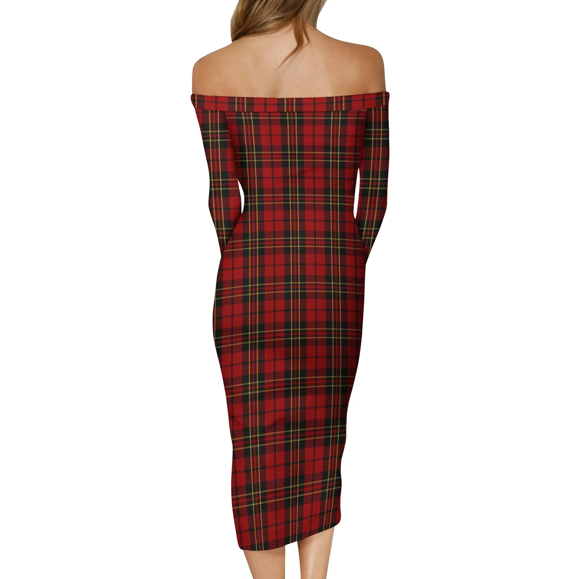 Brodie Tartan Off Shoulder Lady Dress