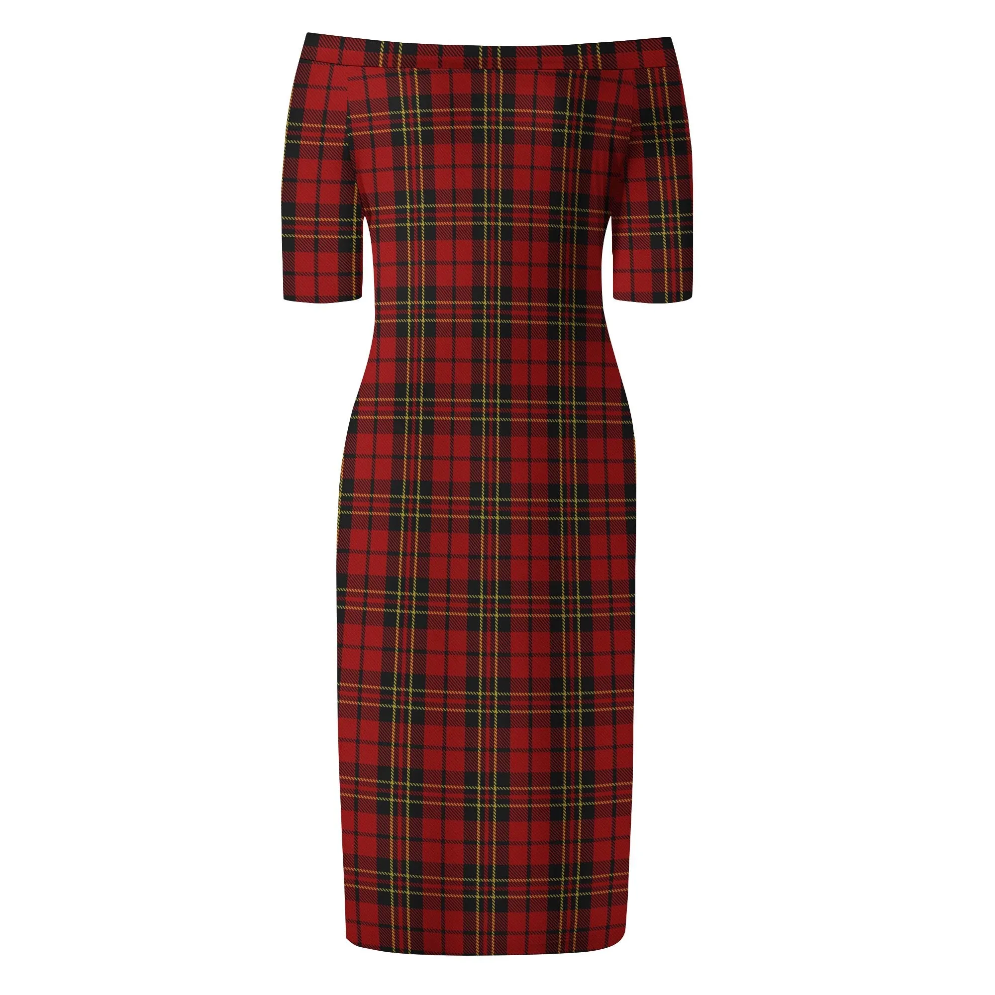 Brodie Tartan Off Shoulder Lady Dress