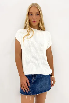 Bronte Knit Top White