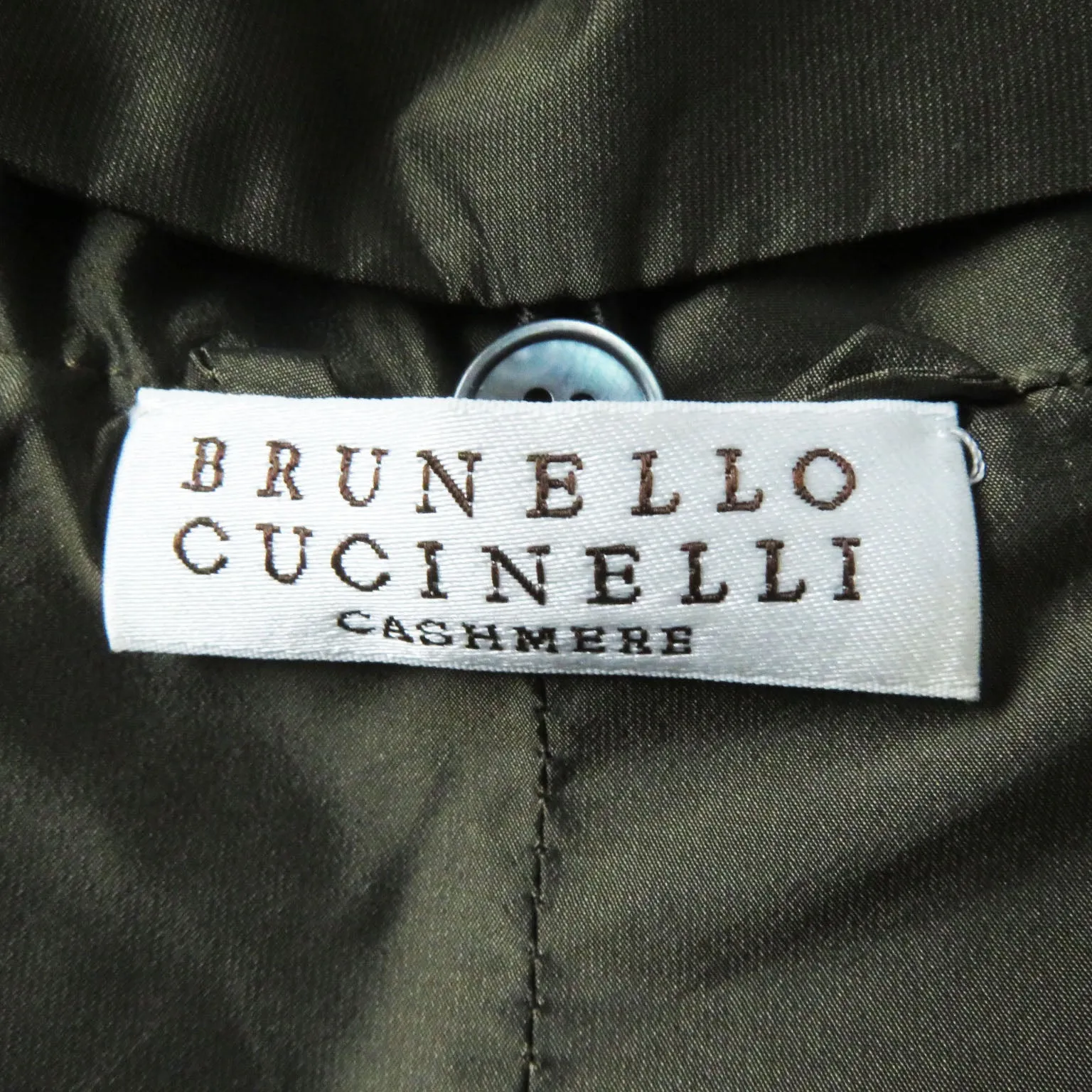 Brunello Cucinelli Cashmere Coat Dark Gray M Women