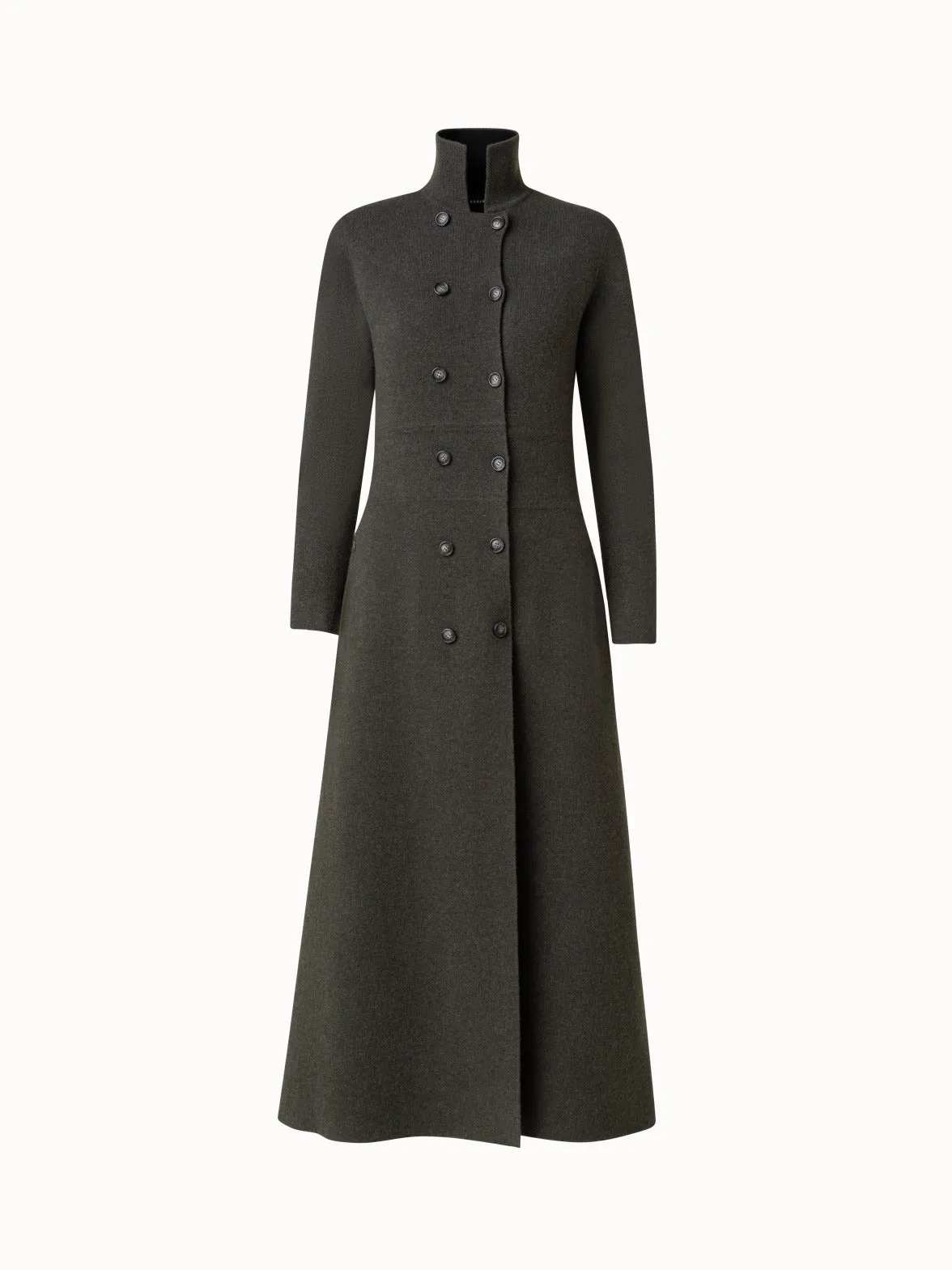 Cashmere Double-Face Knit Maxi Coat