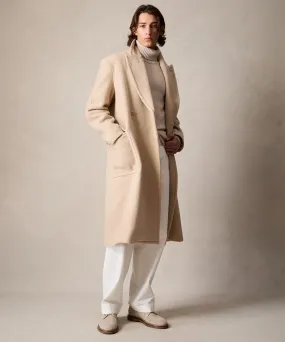 Cashmere Spectator Coat in Cream