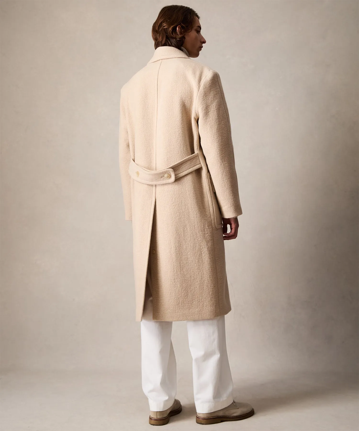 Cashmere Spectator Coat in Cream