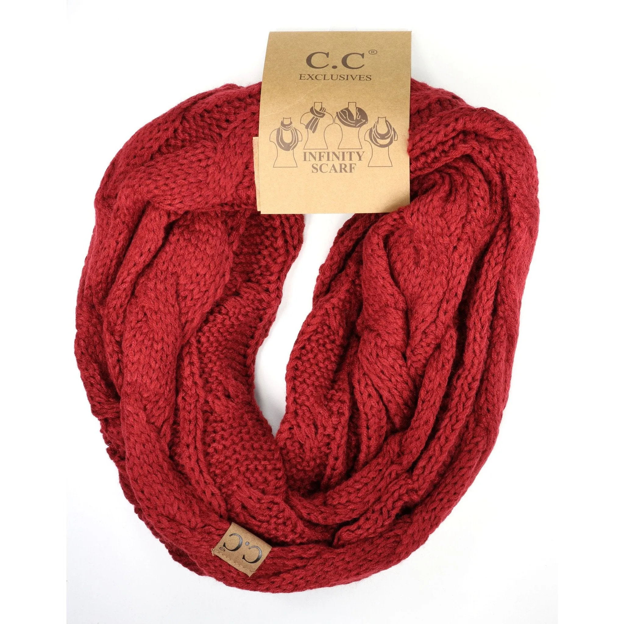 {C.C Cable Knit} Infinity Scarf