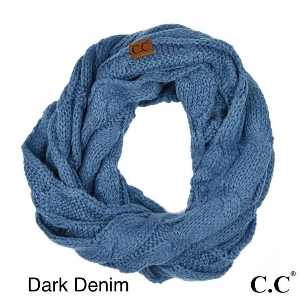 {C.C Cable Knit} Infinity Scarf