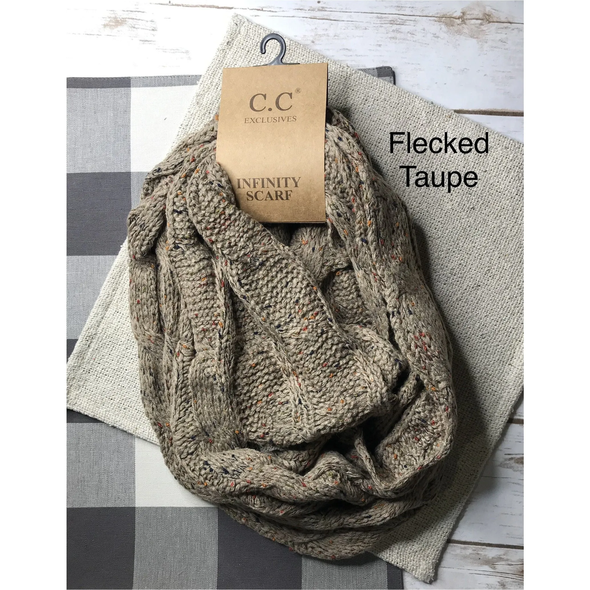 {C.C Cable Knit} Infinity Scarf