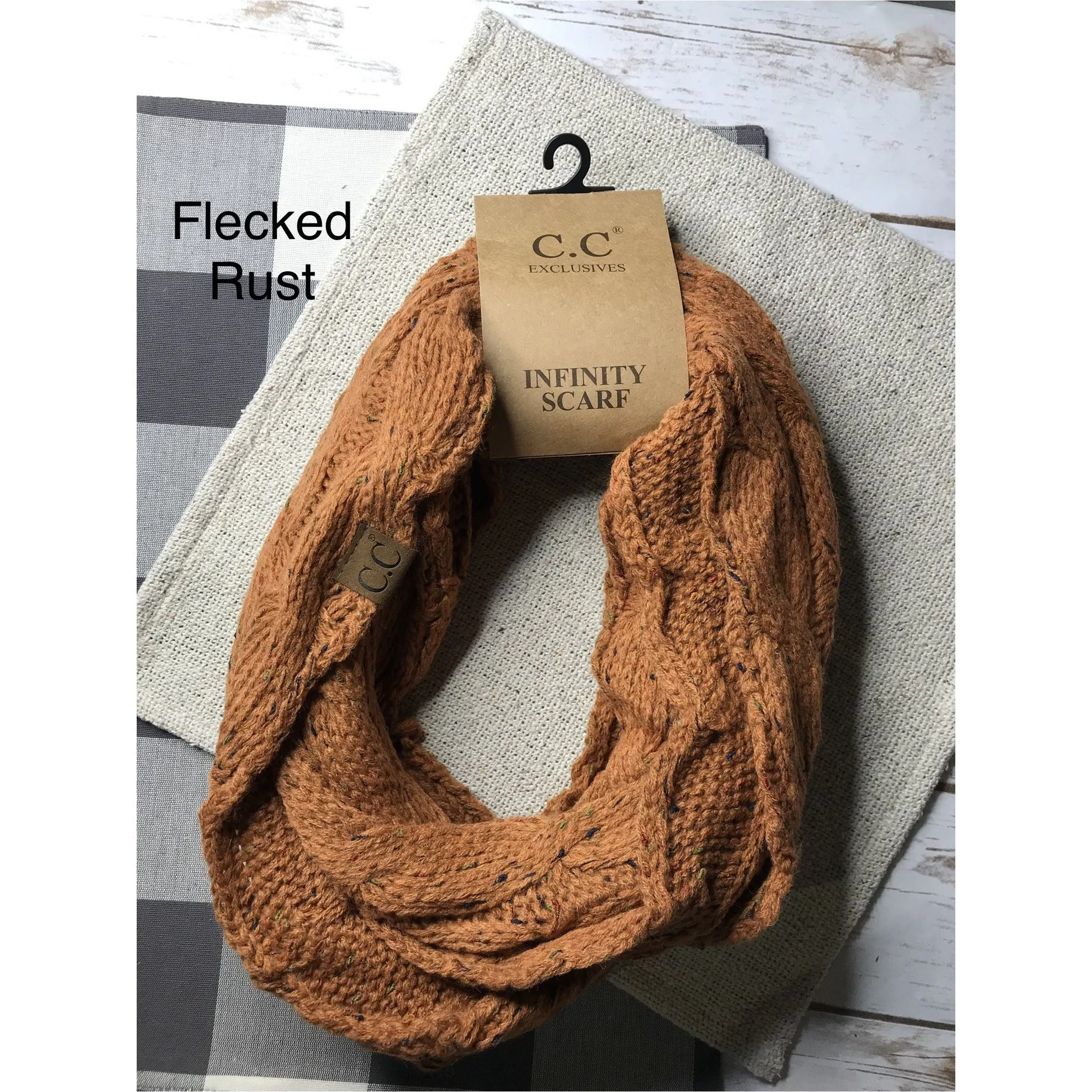 {C.C Cable Knit} Infinity Scarf