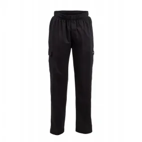 Chef Works Unisex Classic Fit Cargo Chefs Trousers Black XS