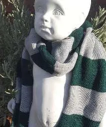 Childs, Harry Potter inspired scarf Slytherin, Ravenclaw, Hufflepuff & Gryffindor Year 1 styled