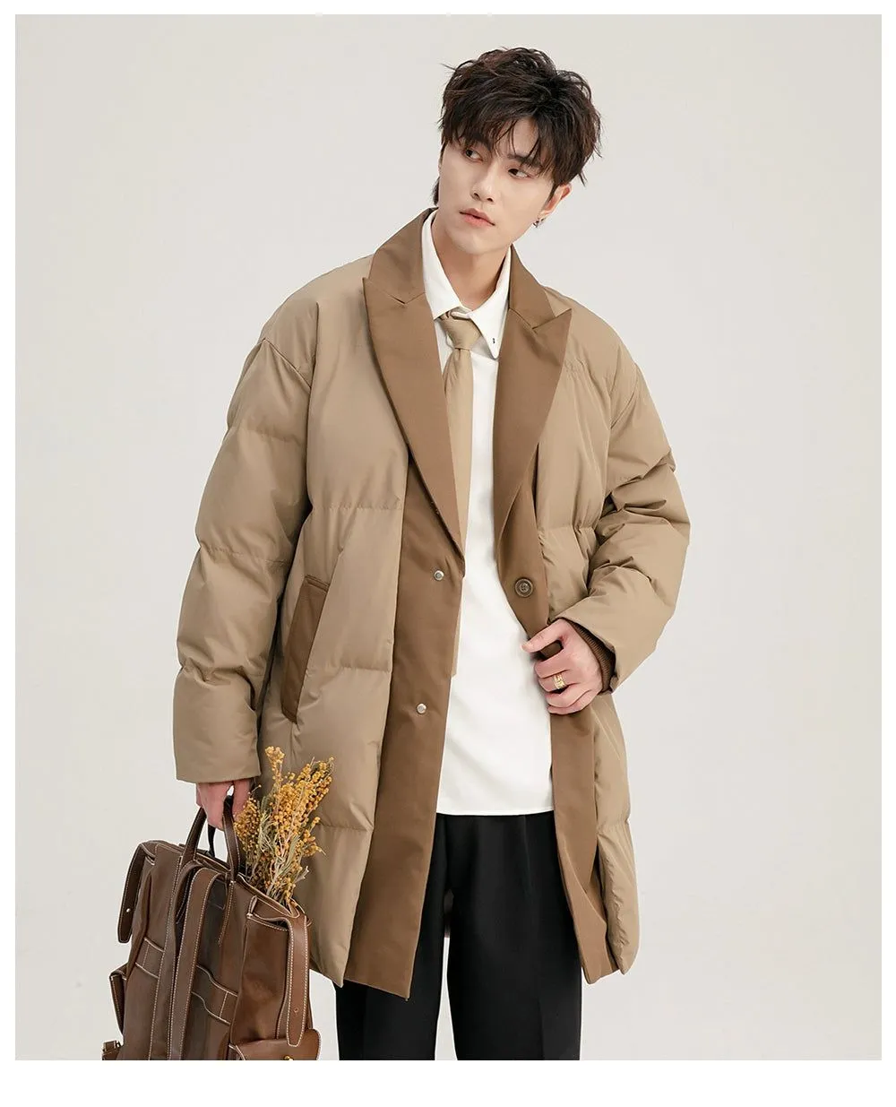 Chuan Spliced Layer Puffer Overcoat