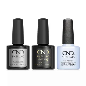 CND - Shellac Xpress5 Combo - Base, Top & Fantasy Realm (0.25 oz)