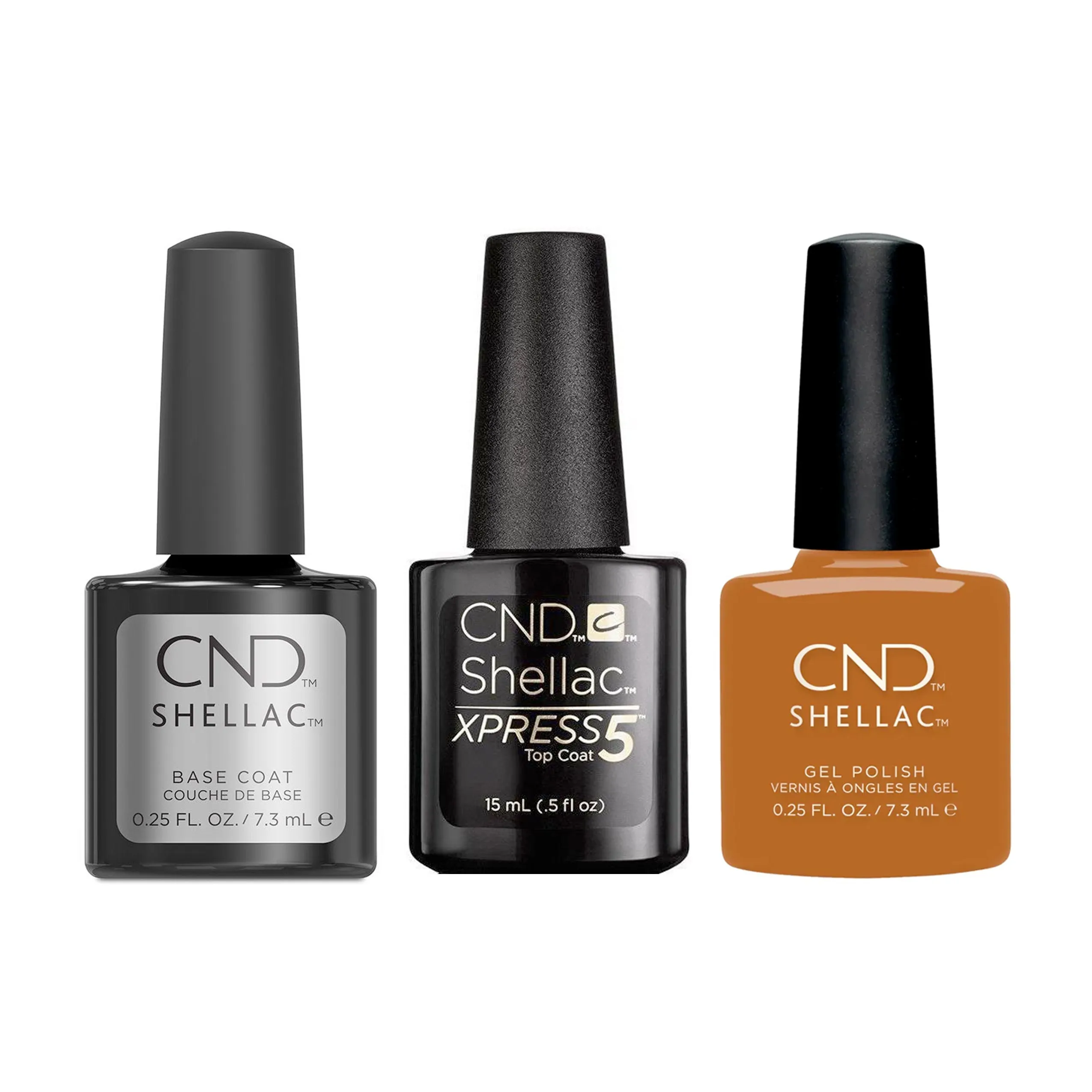 CND - Shellac Xpress5 Combo - Base, Top & Willow Talk (0.25 oz)