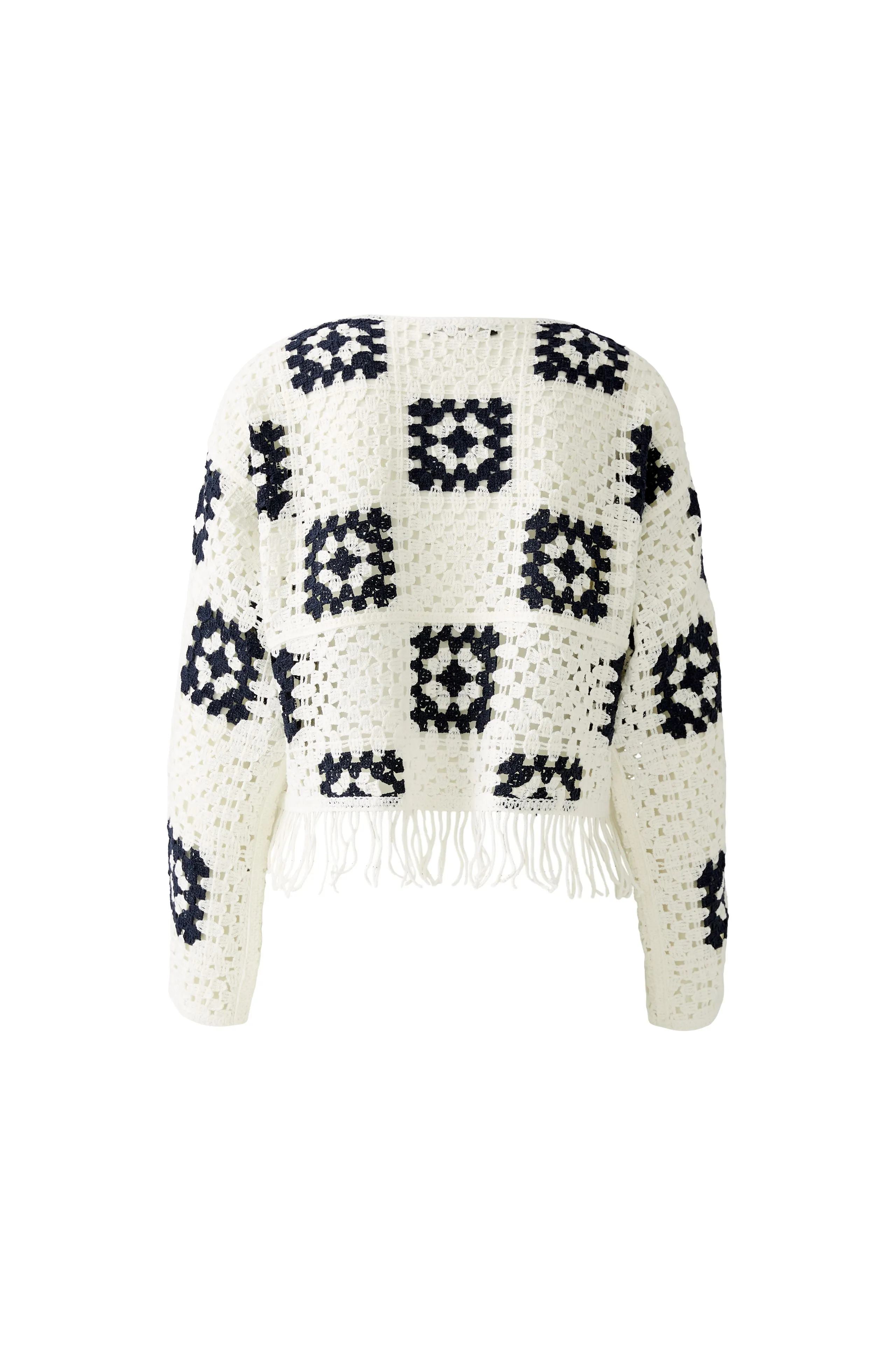 Crotchet Jumper - White/Black