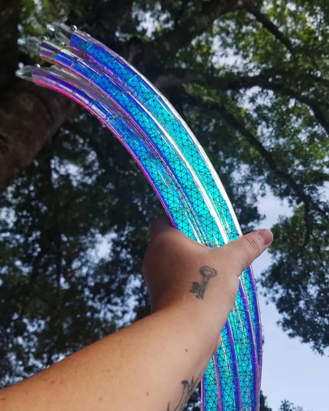 Cyber Sunset Reflective Color Morph Taped Hoop